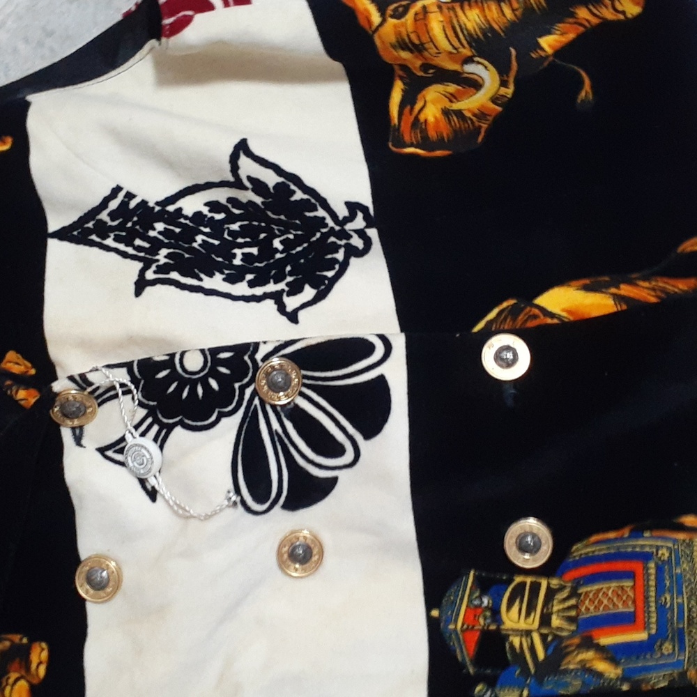 Authenic ! Versace Multicolor Patterned Vest And … - image 6